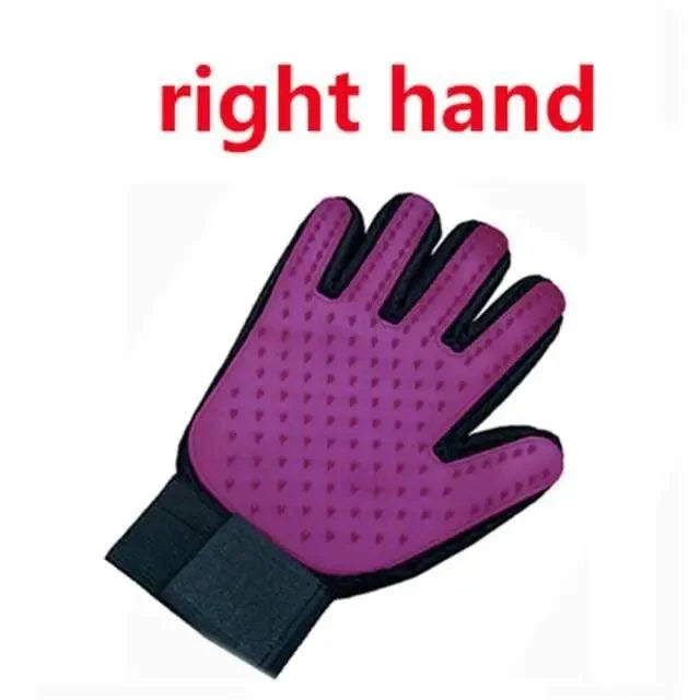 New Efficient Pet Grooming Cleaning Gentle Brush Gloves Pet Hair Remover Gloves